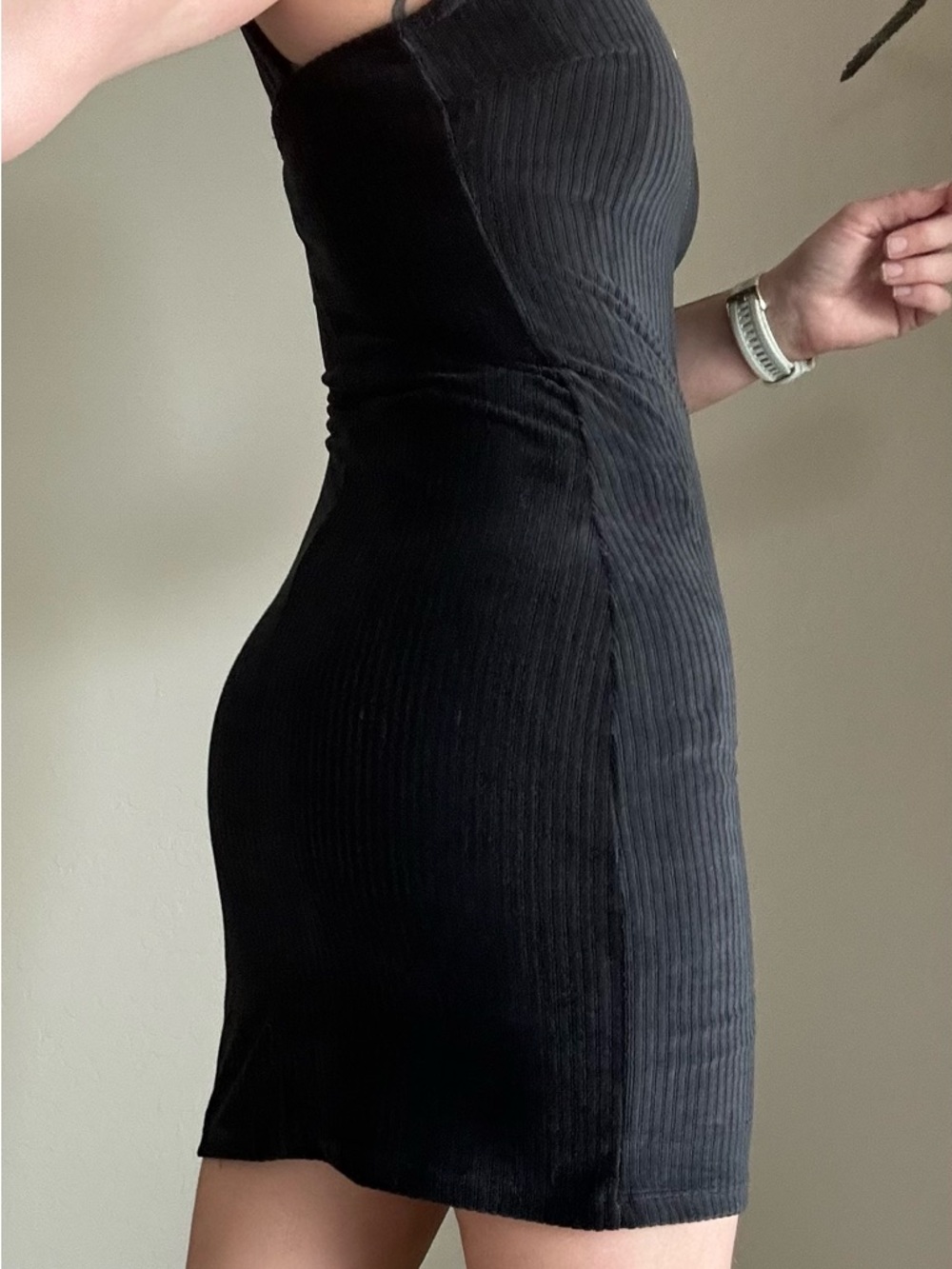 Bundle Ribbed Tank Mini Dress Bundle - Black / Olive - Picture 4 of 16